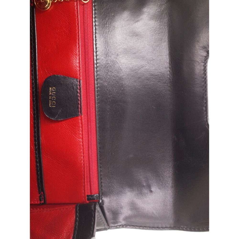 Gucci Bamboo Top Handle Leather Shoulder Bag Handbag - Picture 7 of 9